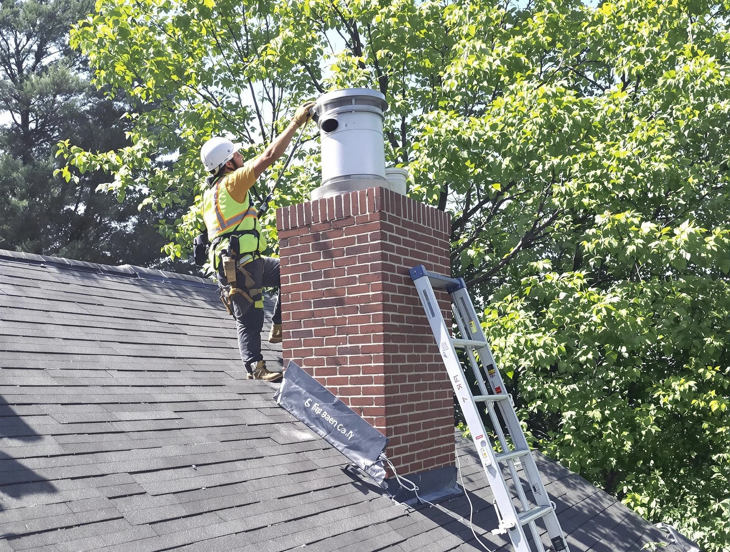 Chimney liner inspection by Center Point Chimney Sweep in Center Point, AL