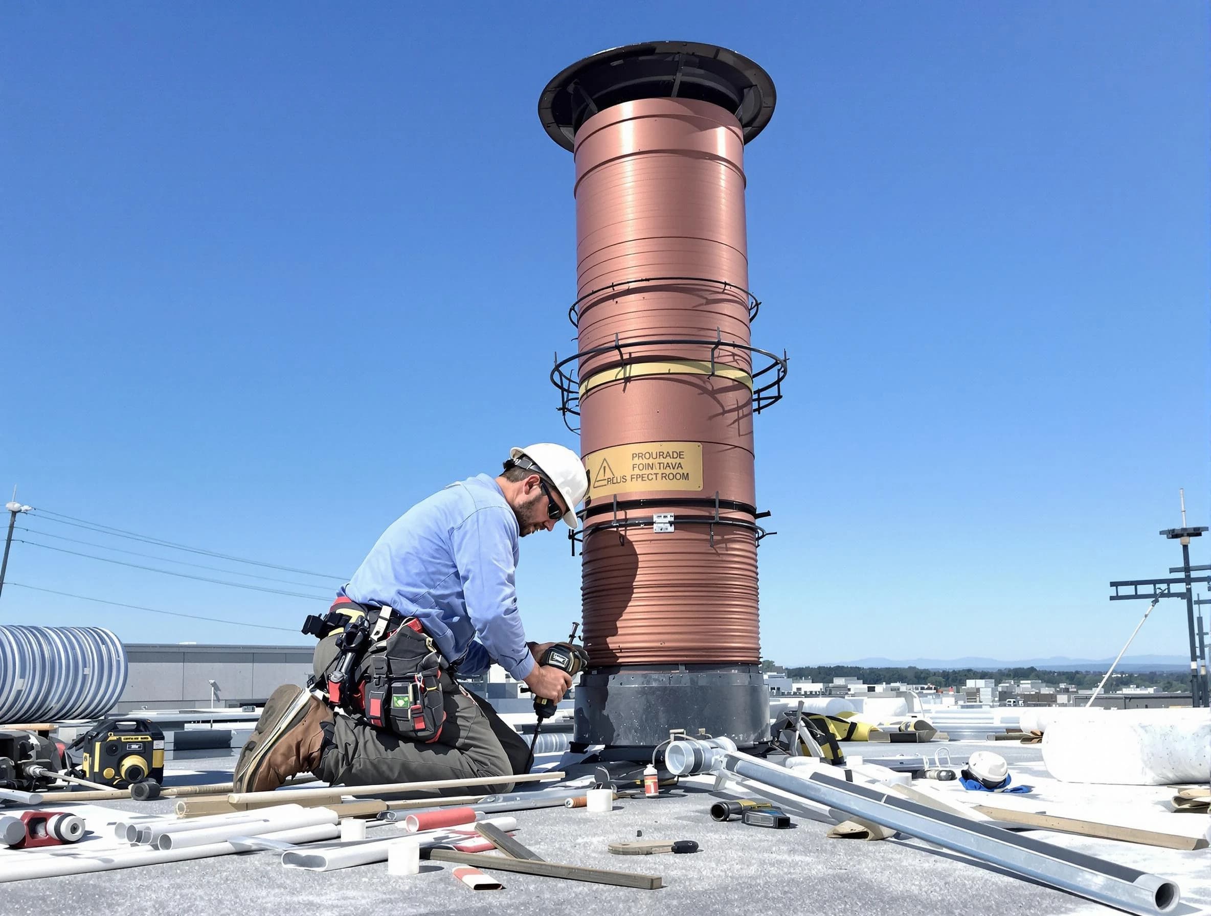 Installed chimney liner by Center Point Chimney Sweep in Center Point, AL