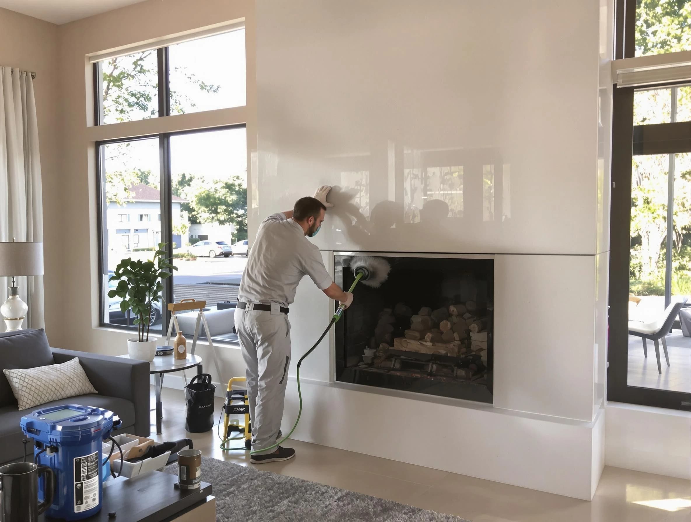 Center Point Chimney Sweep performing thorough soot removal in Center Point, AL