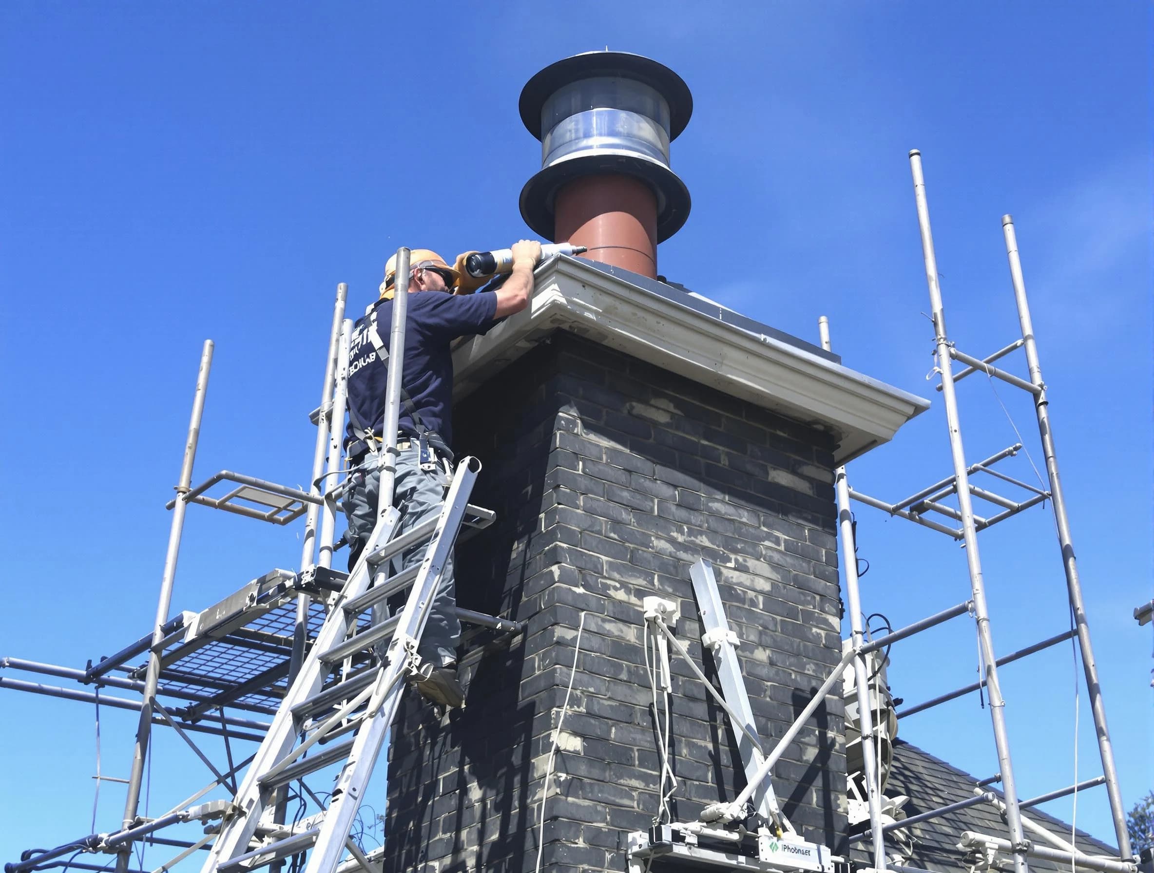 Sturdy chimney crown finished by Center Point Chimney Sweep in Center Point, AL