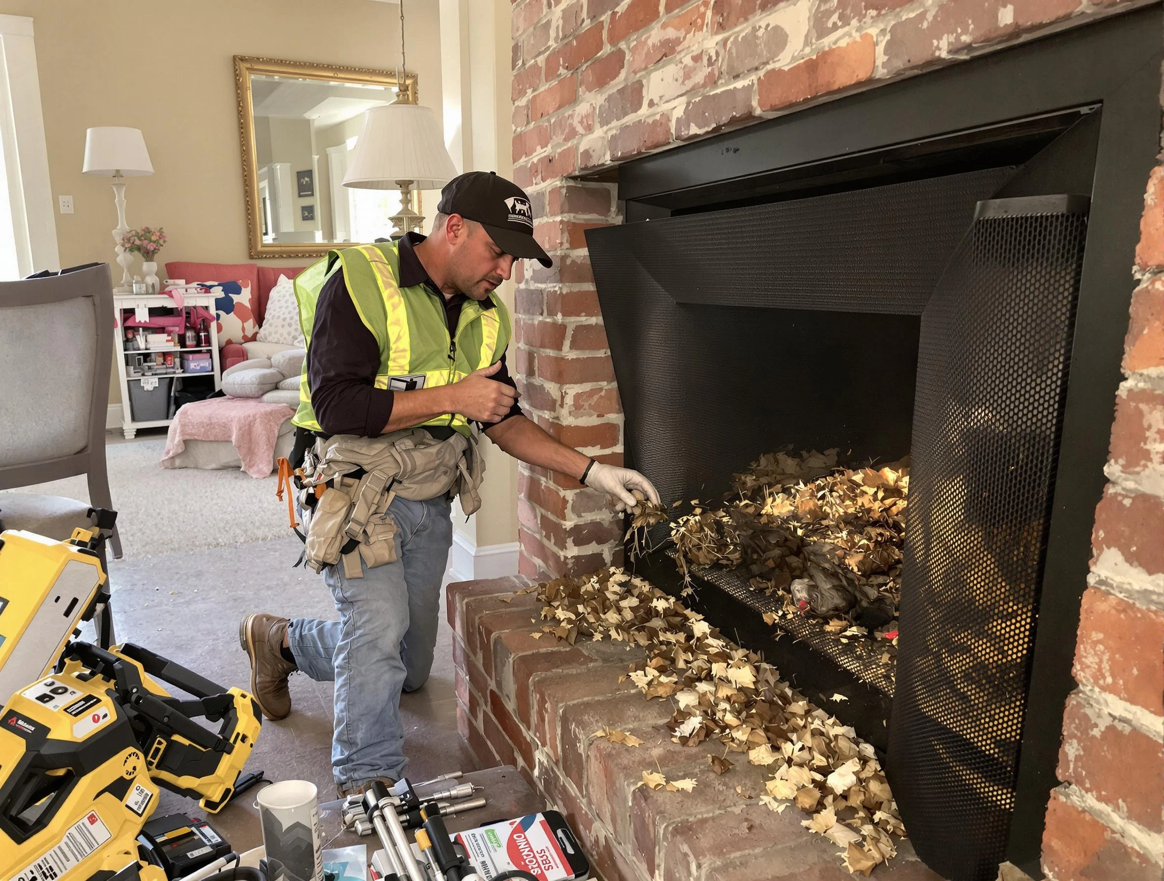 Safe screening installation by Center Point Chimney Sweep in Center Point, AL